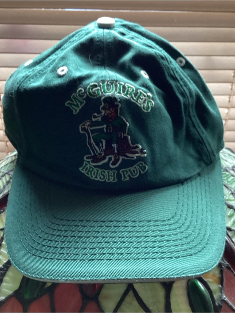 McGuire's Irish Pub Green Embroidered Baseball Cap